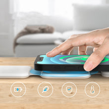 Load image into Gallery viewer, 3-in-1 Magnetic Foldable Wireless Charger – Compact Travel Pad