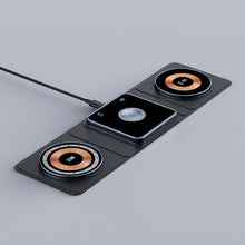 Load image into Gallery viewer, 3-in-1 Magnetic Foldable Charging Station – Transparent Design