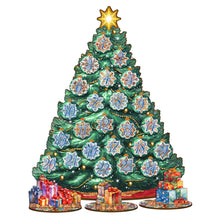 Load image into Gallery viewer, Wooden Christmas Tree Advent Calendar – 27-Piece Ornament Set by G.DeBrekht