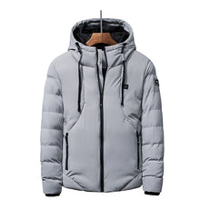 Load image into Gallery viewer, USB Heated Jacket – 3 Heat Levels, Hooded Winter Coat