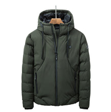 Load image into Gallery viewer, USB Heated Jacket – 3 Heat Levels, Hooded Winter Coat