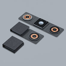 Load image into Gallery viewer, 3-in-1 Magnetic Foldable Charging Station – Transparent Design