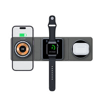 Load image into Gallery viewer, 3-in-1 Magnetic Foldable Charging Station – Transparent Design