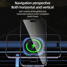 Load image into Gallery viewer, RGB Magnetic Car Phone Mount – 15W Wireless Charger, 360° Rotation