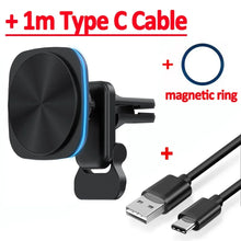 Load image into Gallery viewer, RGB Magnetic Car Phone Mount – 15W Wireless Charger, 360° Rotation