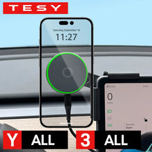 Load image into Gallery viewer, Tesla Magnetic Wireless Charging Phone Mount – Model 3, Y, S, X &amp; Cybertruck