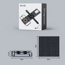 Load image into Gallery viewer, 3-in-1 Magnetic Foldable Charging Station – Transparent Design