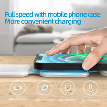 Load image into Gallery viewer, 3-in-1 Magnetic Foldable Wireless Charger – Compact Travel Pad