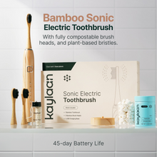 Load image into Gallery viewer, Kaylaan Bamboo Electric Toothbrush