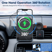 Load image into Gallery viewer, 2 in 1 Fast Magnetic Wireless Charger For Car Charging Holder