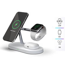 Load image into Gallery viewer, 3 in 1  Magnetic Wireless Charger Station / Holder for iPhone 14Plus/13/12Pro Max Charge fast for Apple Watch Airpods pro