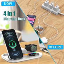 Load image into Gallery viewer, 30W Fast Wireless Charger 4 in 1 Qi Charging With Time Display