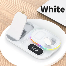 Load image into Gallery viewer, 30W Fast Wireless Charger 4 in 1 Qi Charging With Time Display