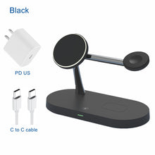 Load image into Gallery viewer, 3 in 1  Magnetic Wireless Charger Station / Holder for iPhone 14Plus/13/12Pro Max Charge fast for Apple Watch Airpods pro