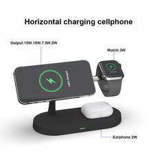 Load image into Gallery viewer, 3 in 1  Magnetic Wireless Charger Station / Holder for iPhone 14Plus/13/12Pro Max Charge fast for Apple Watch Airpods pro