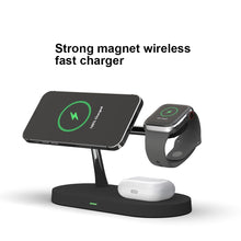 Load image into Gallery viewer, 3 in 1  Magnetic Wireless Charger Station / Holder for iPhone 14Plus/13/12Pro Max Charge fast for Apple Watch Airpods pro