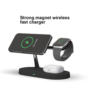 3 in 1  Magnetic Wireless Charger Station / Holder for iPhone 14Plus/13/12Pro Max Charge fast for Apple Watch Airpods pro