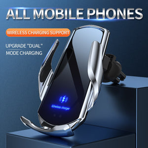 Fast Car Wireless Charger for iPhone / Samsung  with Sensor Infrared induction